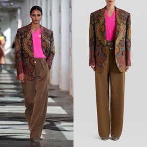 Women's Gianni Button Front Palsey  Blazer ( M )